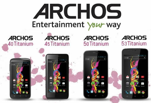 Archos Introduces Four New Titanium Smartphone Models